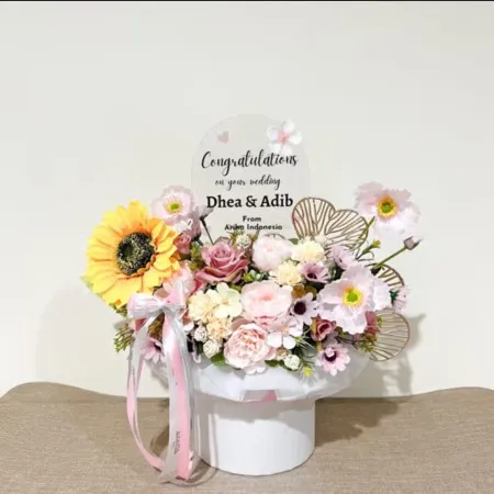 Bloom Box Akrilik Ucapan Wedding Cibeunying Kaler